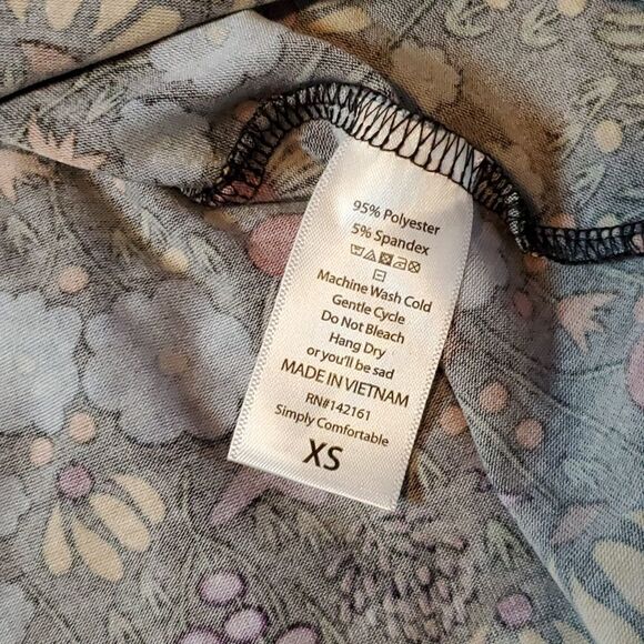 LULAROE Folk Art Print Carly Dress - Picture 5 of 6